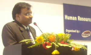 Arun Agrawal - keynote speaker at Srusti Academy of Management's seminar